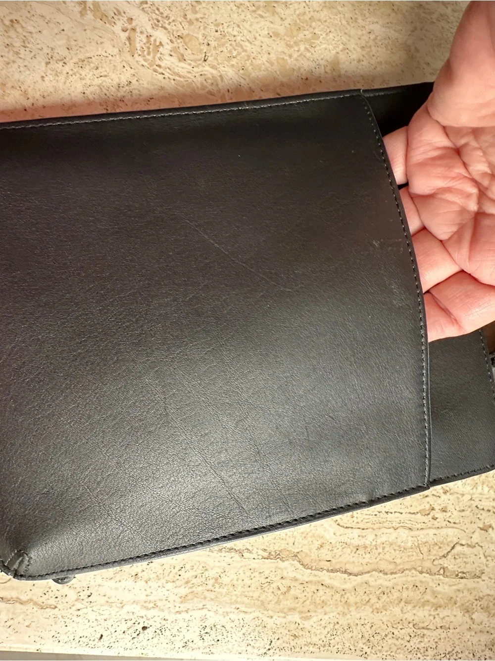 Coach Black Leather Crossbody Bag with Adjustable Strap